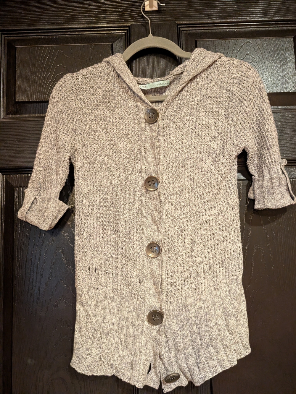 Maurices Hooded Button-Front Knit Cardigan